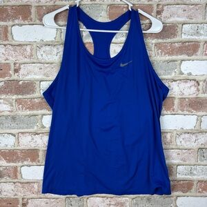 Nike Dri Fit XXL WOMENS Royal blue activewear yoga running top